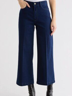 Genesee Wide Leg Crop Jeans, 30